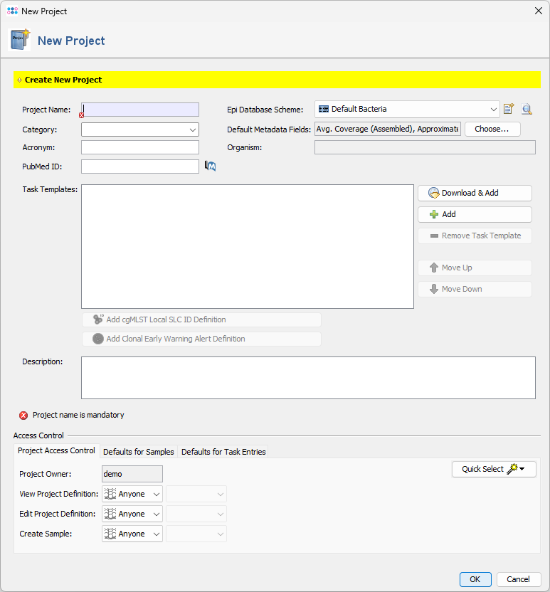 Tutorial 16s-sanger project newproject0.png