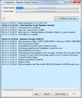 Seqsphere pipeline run progress.png