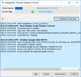 Seqsphere pipeline run progress.png