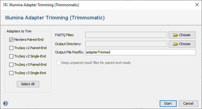 kryds Kirken komplikationer Illumina Adapter Trimming (Trimmomatic)