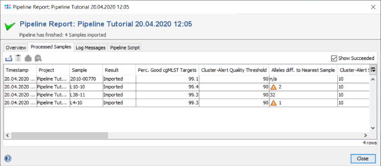 Seqsphere pipeline browse reports.png