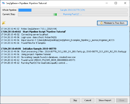 Seqsphere pipeline run progress.png