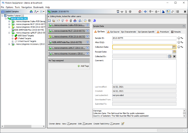Seqsphere pipeline browse sample.png