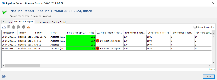 Seqsphere pipeline browse reports.png